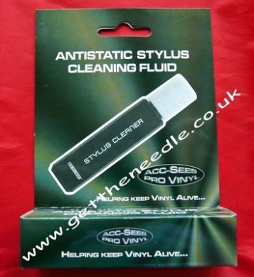 Acc-Sees Anti Static Vinyl Record Stylus Cleaner Fluid & Brush